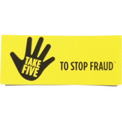 Take 5 To Stop Fraud Stickers