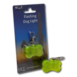 Minder Walksafe Flashing Dog Light - Bone