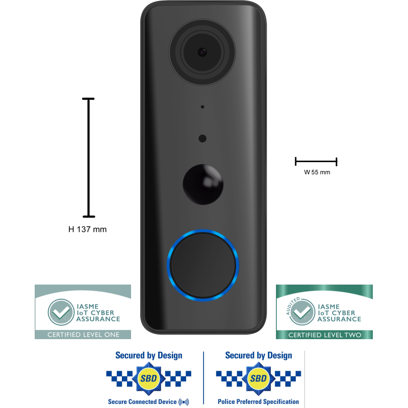 HD Wireless Battery Powered Smart Doorbell  Camera