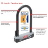 210mm BURG WACHTER Sold Secure/SBD Gold D Lock